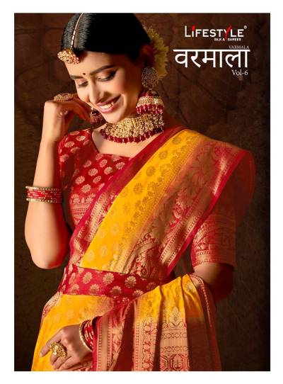 Varmala Vol 6 By Lifestyle Traditional Style Ethnic Wear Silk Saree Collection